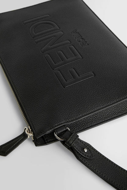 FENDI MAN BLACK CLUTCHES & POUCHES