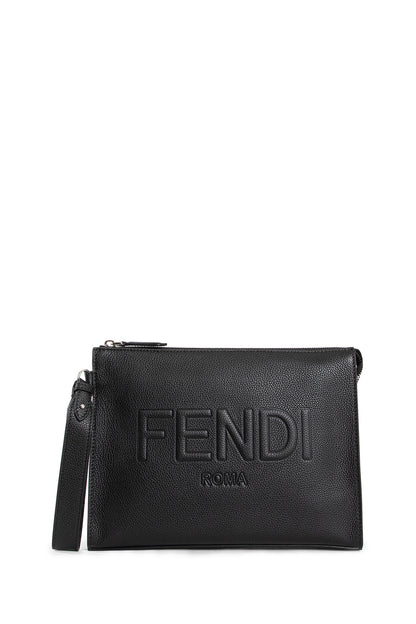 FENDI MAN BLACK CLUTCHES & POUCHES