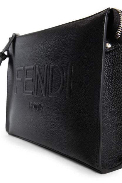 FENDI MAN BLACK CLUTCHES & POUCHES