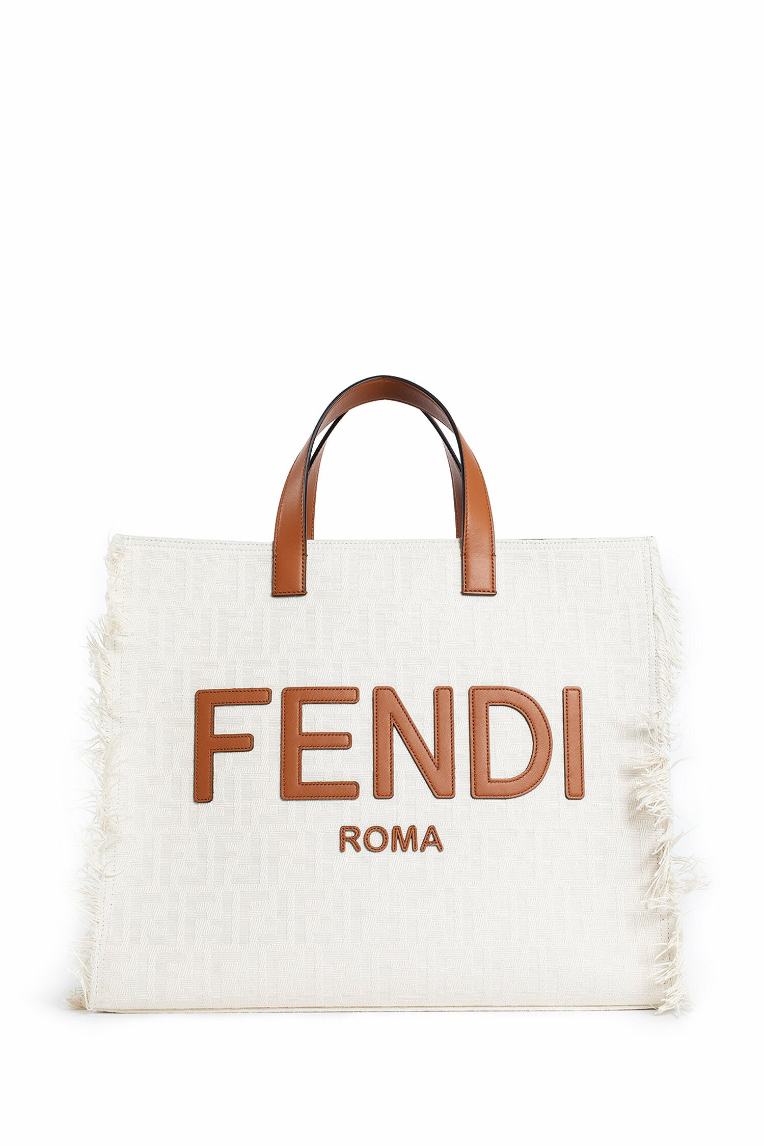 FENDI MAN WHITE TOTE BAGS