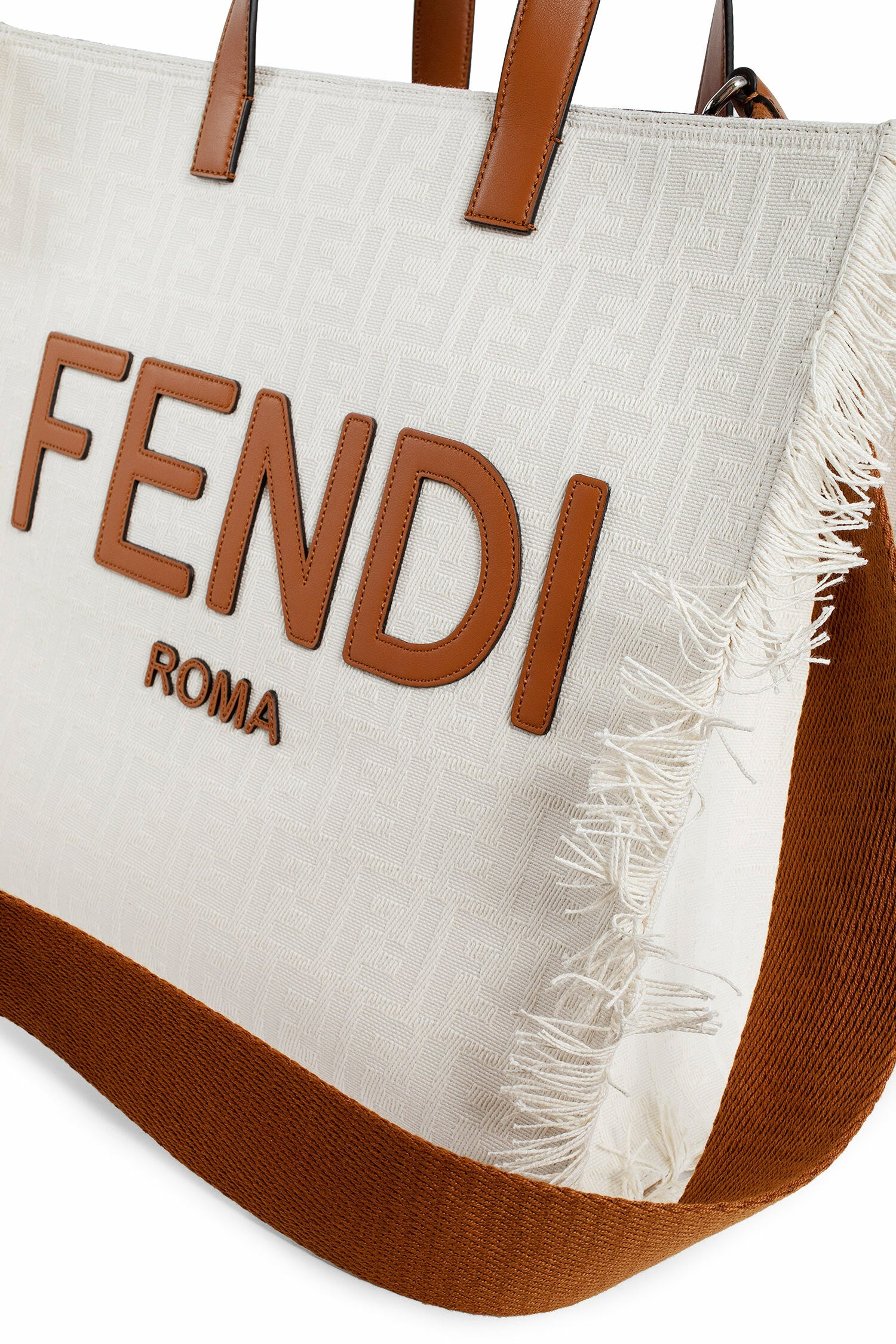 FENDI MAN WHITE TOTE BAGS