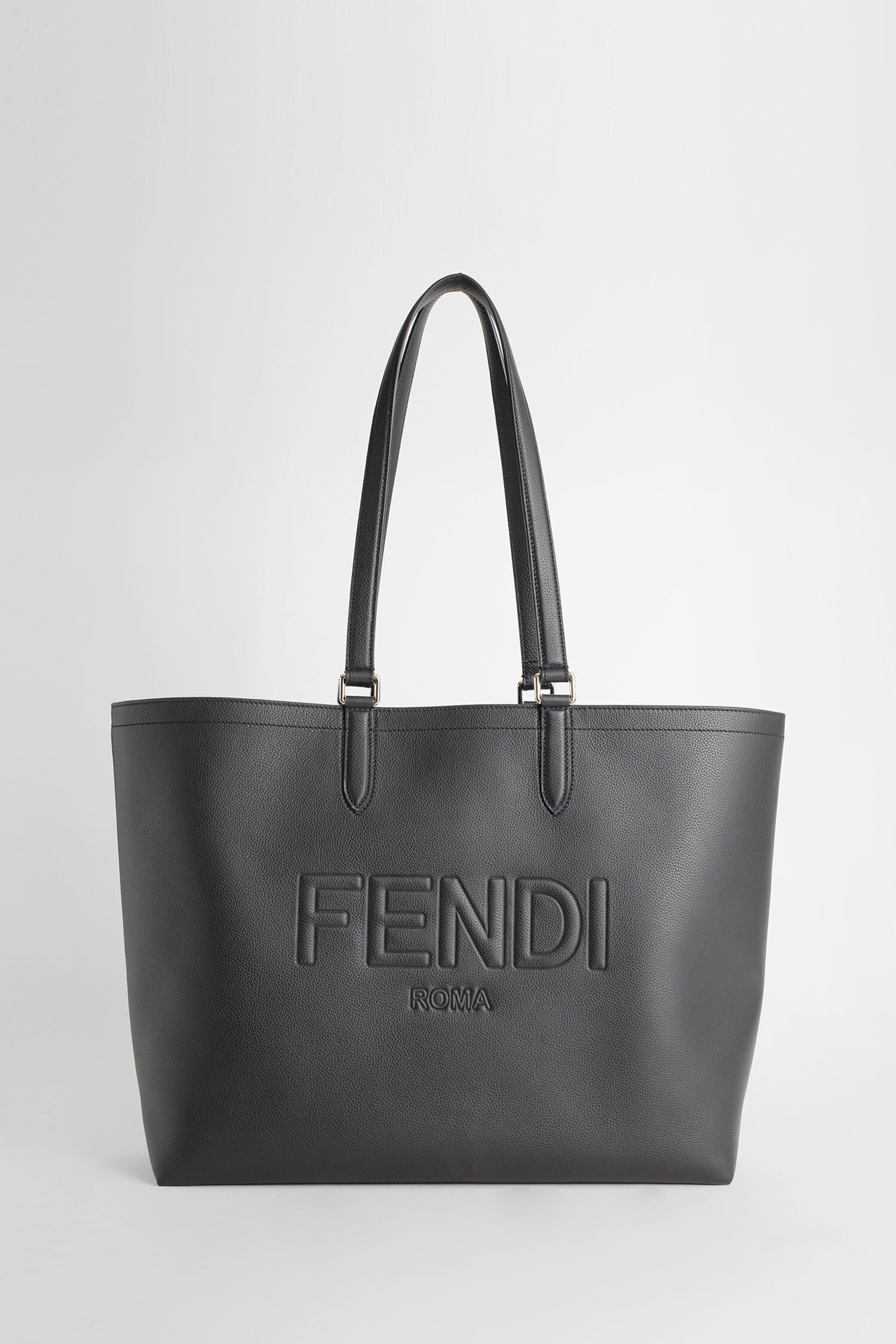 FENDI MAN BLACK TOTE BAGS