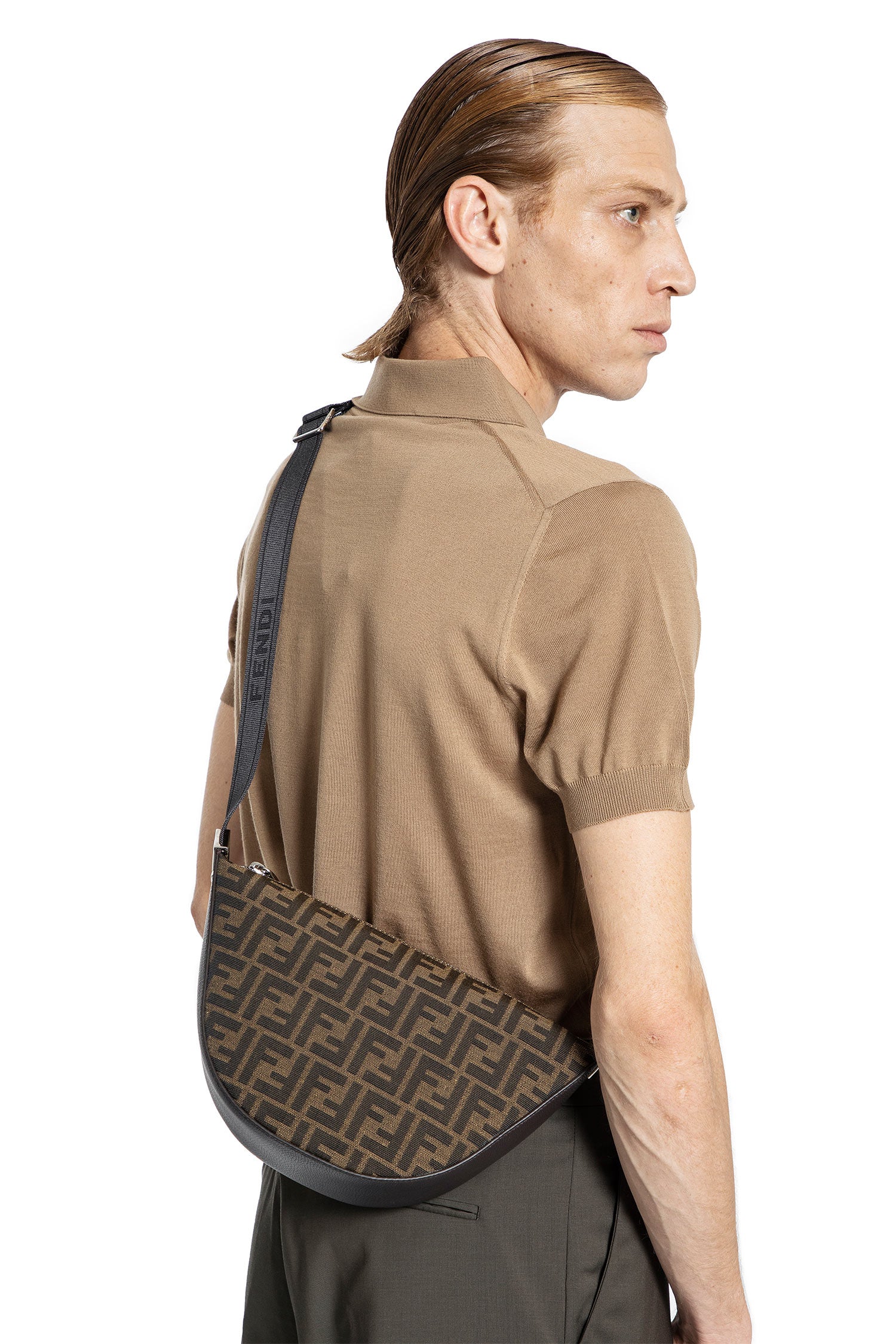 FENDI MAN BROWN SHOULDER BAGS