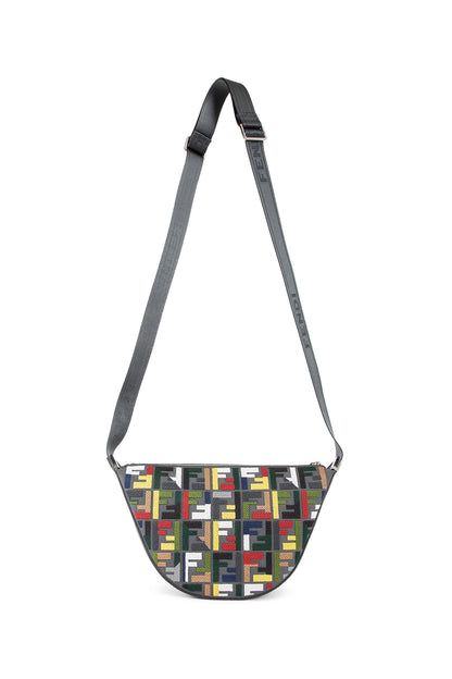 FENDI MAN GREY SHOULDER BAGS