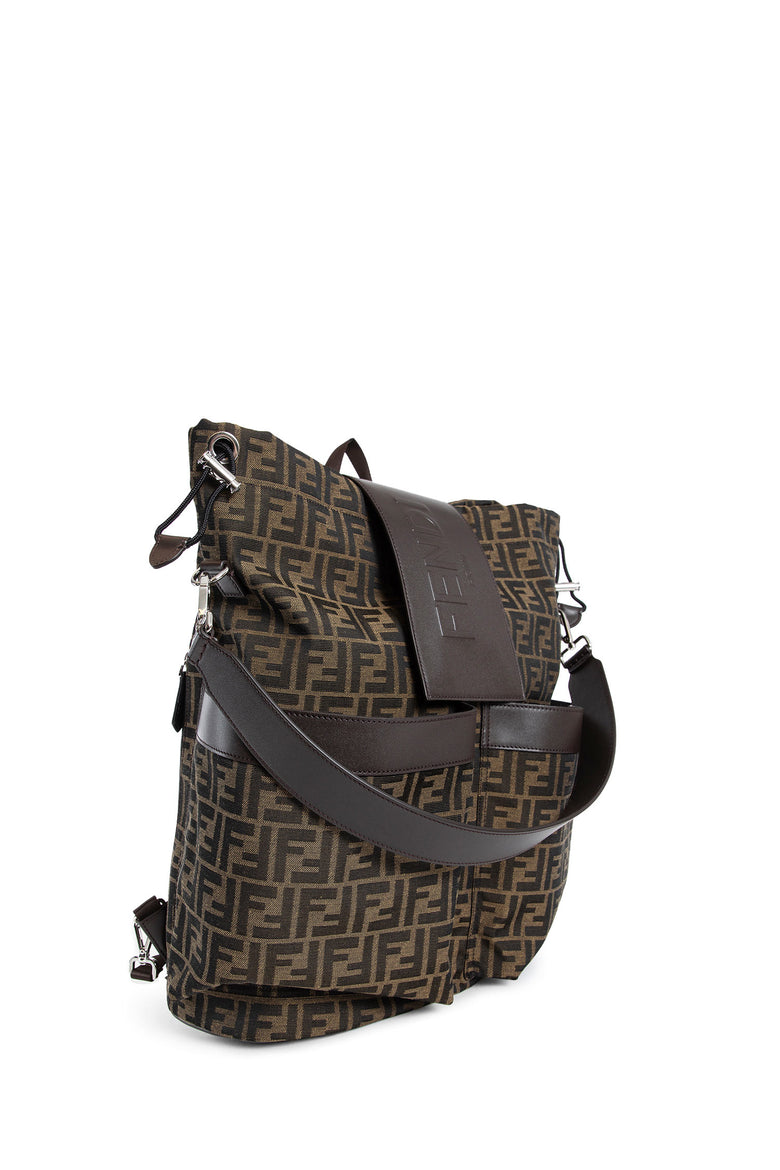 FENDI MAN BROWN BACKPACKS & TRAVEL BAGS