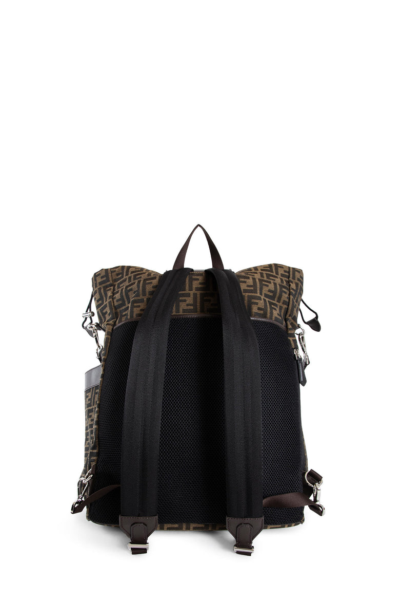 FENDI MAN BROWN BACKPACKS & TRAVEL BAGS