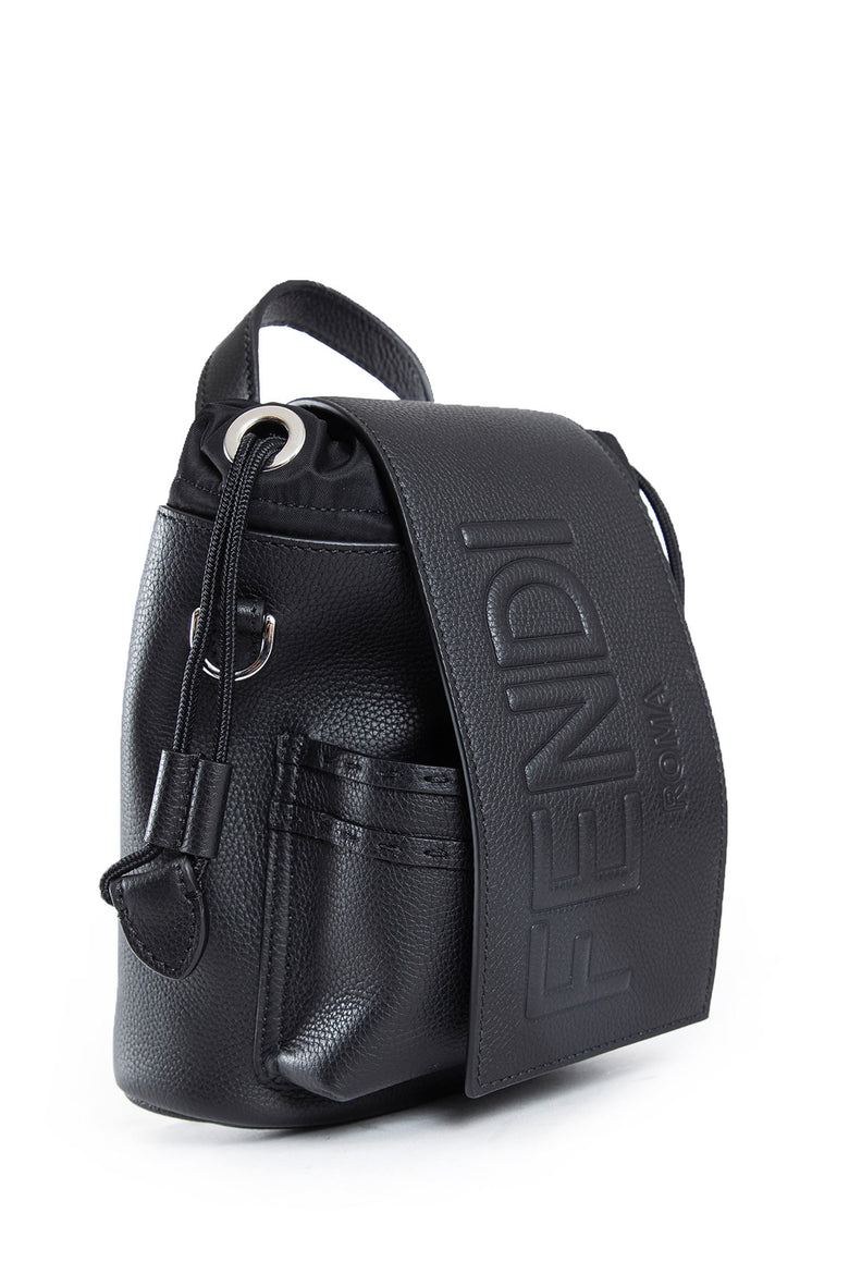 FENDI MAN BLACK MINI BAGS