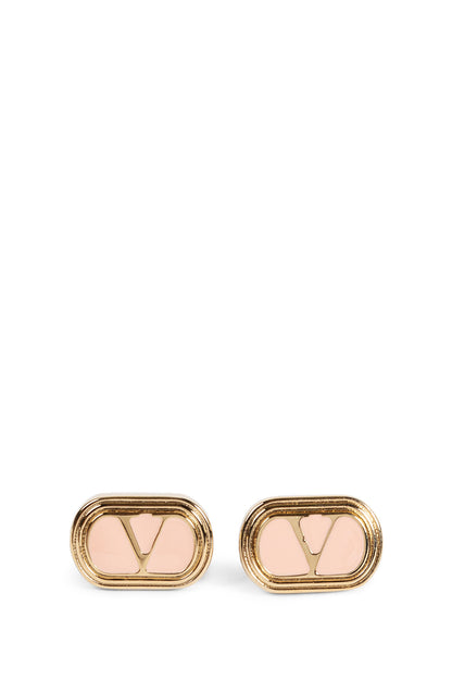 Oval-Frame Logo Earrings