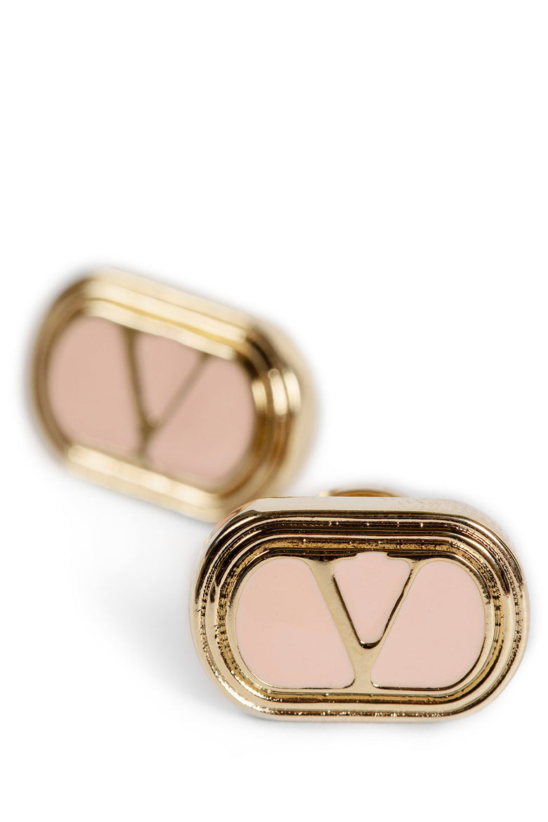 Oval-Frame Logo Earrings