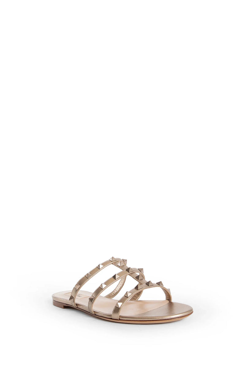 Rockstud Flat Slide Sandals - Antonioli.eu
