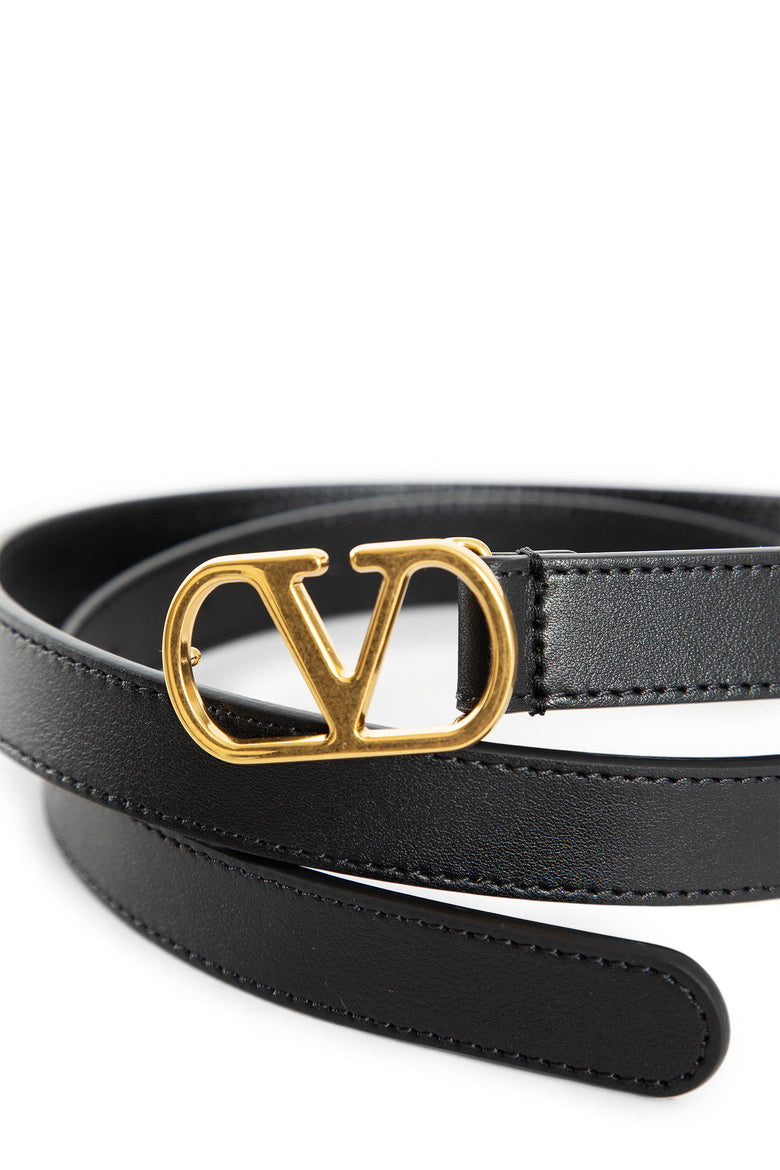 VLogo Signature Belt in Shiny Calfskin