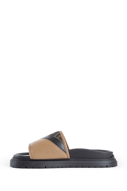 FENDI MAN BROWN SANDALS & SLIDES