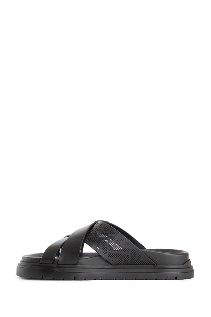 FENDI MAN BLACK SANDALS & SLIDES