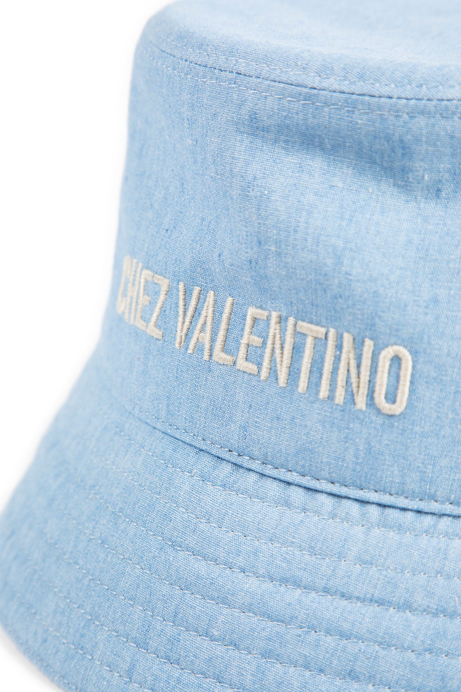 Chez Valentino Denim Bucket Hat