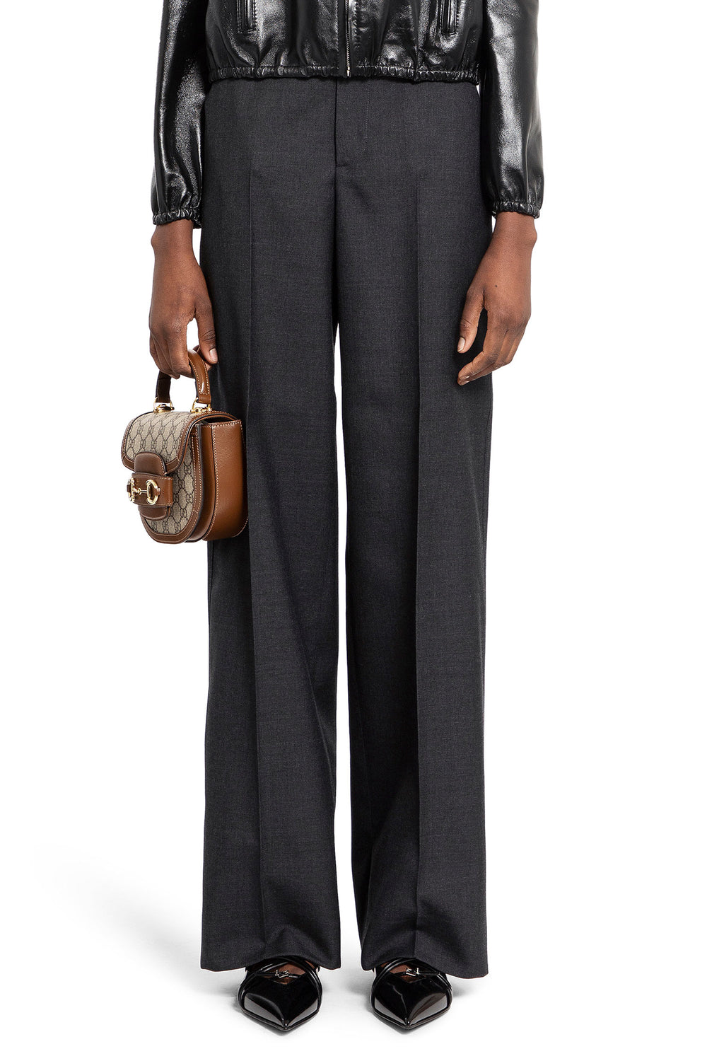 GUCCI WOMAN GREY TROUSERS