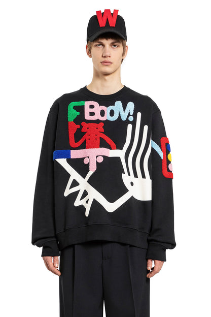 Antonioli WALTER VAN BEIRENDONCK MAN BLACK SWEATSHIRTS