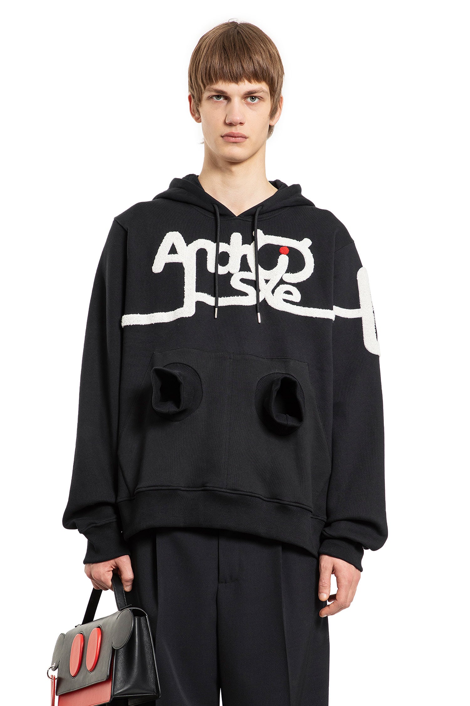 WALTER VAN BEIRENDONCK MAN BLACK SWEATSHIRTS