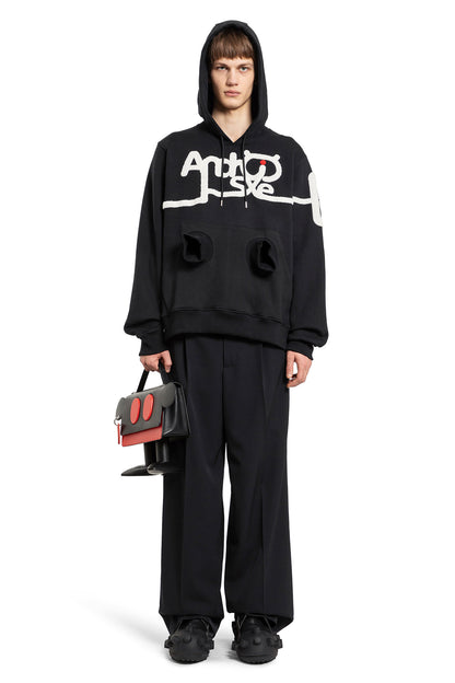 WALTER VAN BEIRENDONCK MAN BLACK SWEATSHIRTS