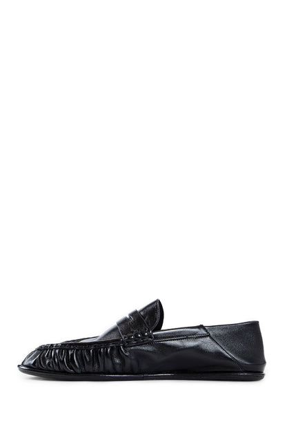 SAINT LAURENT MAN BLACK LOAFERS & FLATS