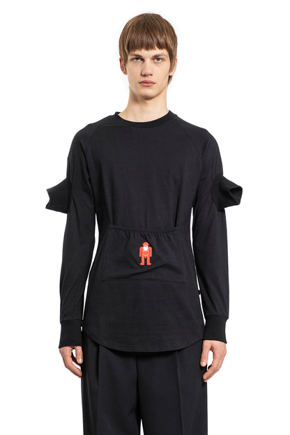 Antonioli WALTER VAN BEIRENDONCK MAN BLACK T-SHIRTS & TANK TOPS