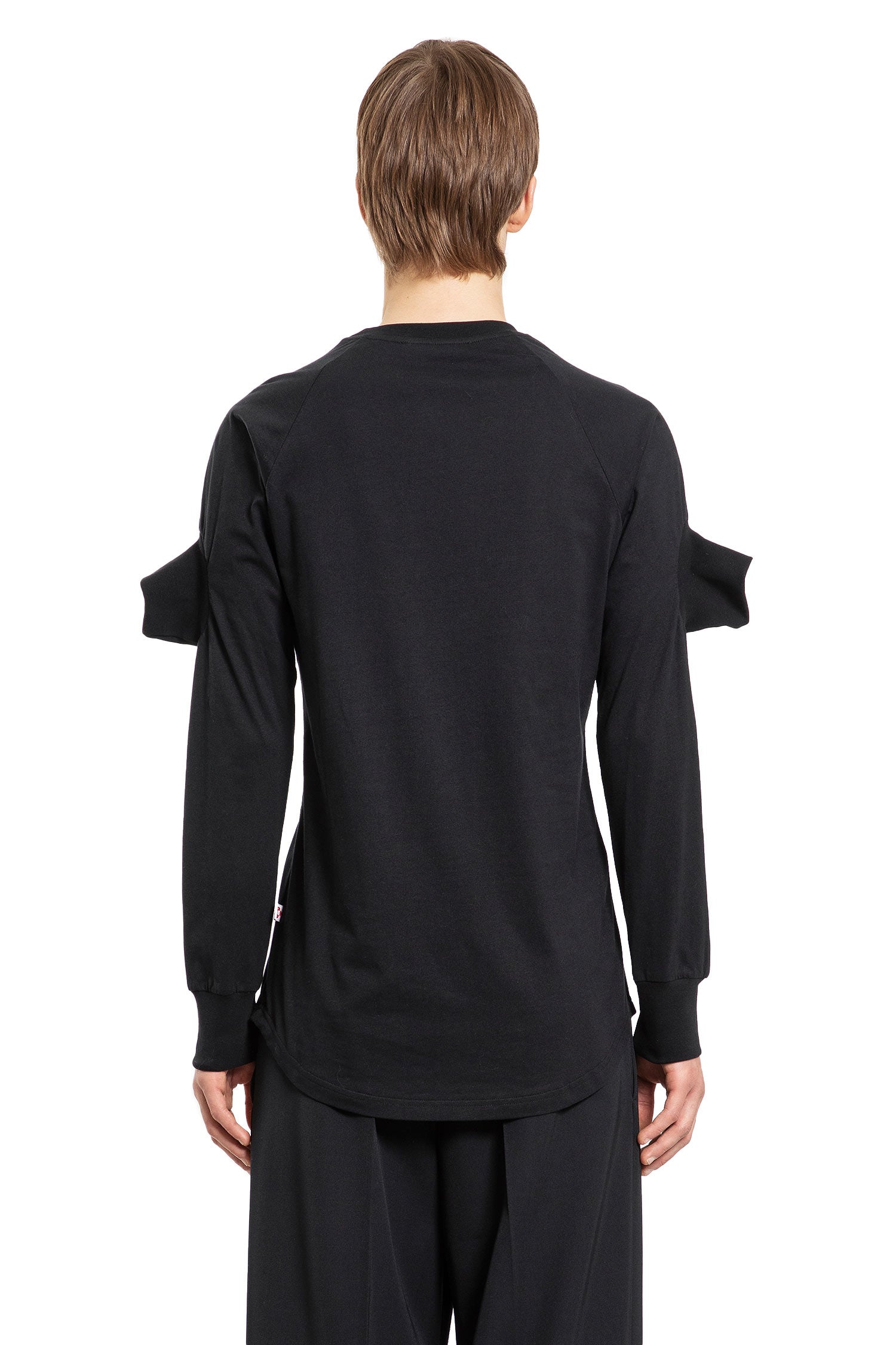 WALTER VAN BEIRENDONCK MAN BLACK T-SHIRTS & TANK TOPS