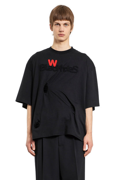 Antonioli WALTER VAN BEIRENDONCK MAN BLACK T-SHIRTS & TANK TOPS