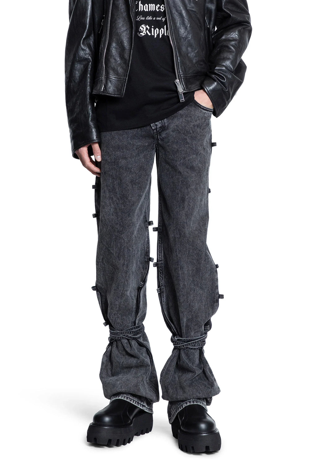 MCQUEEN Tied Jeans man