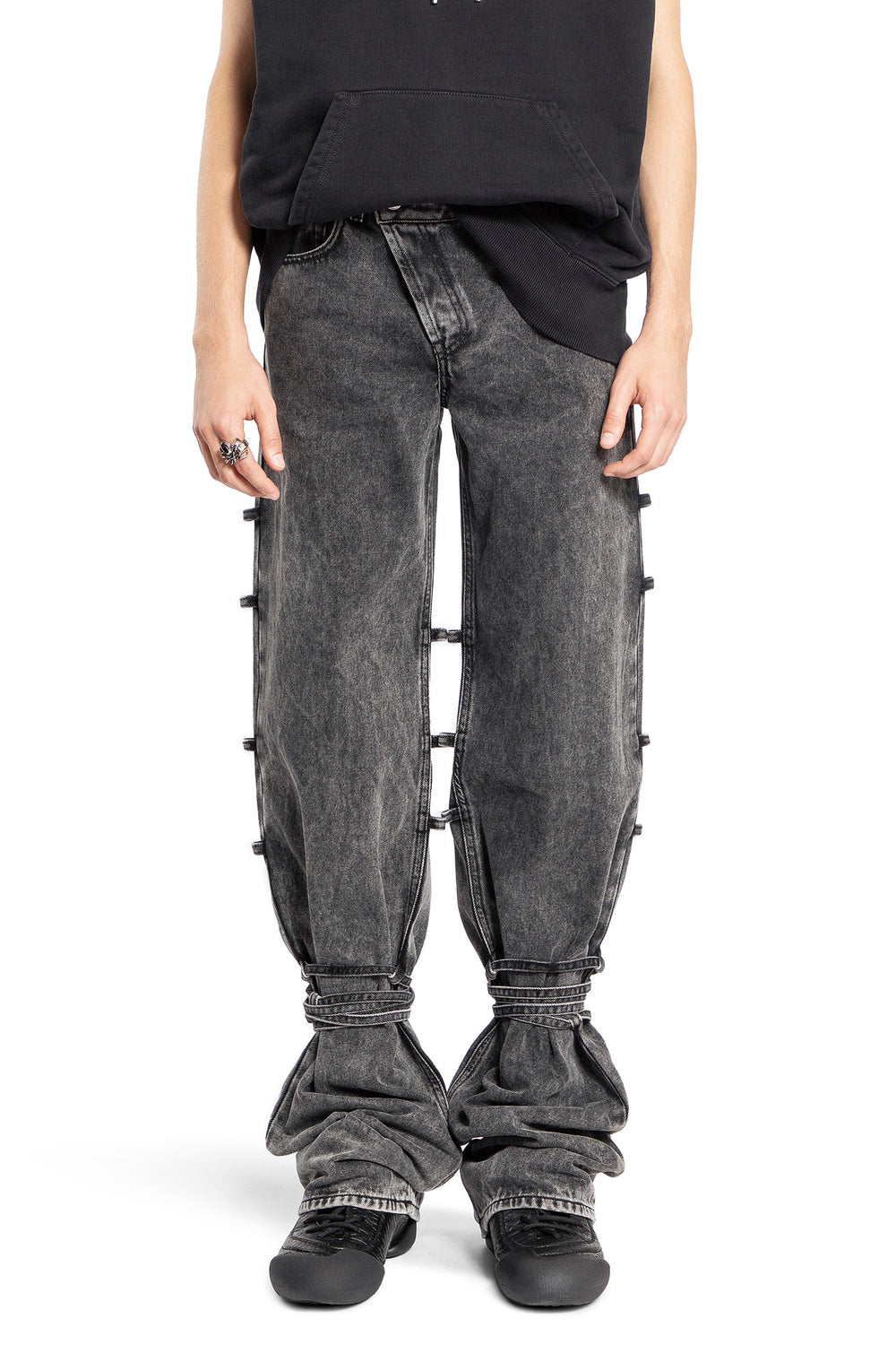 ALEXANDER MCQUEEN MAN BLACK JEANS