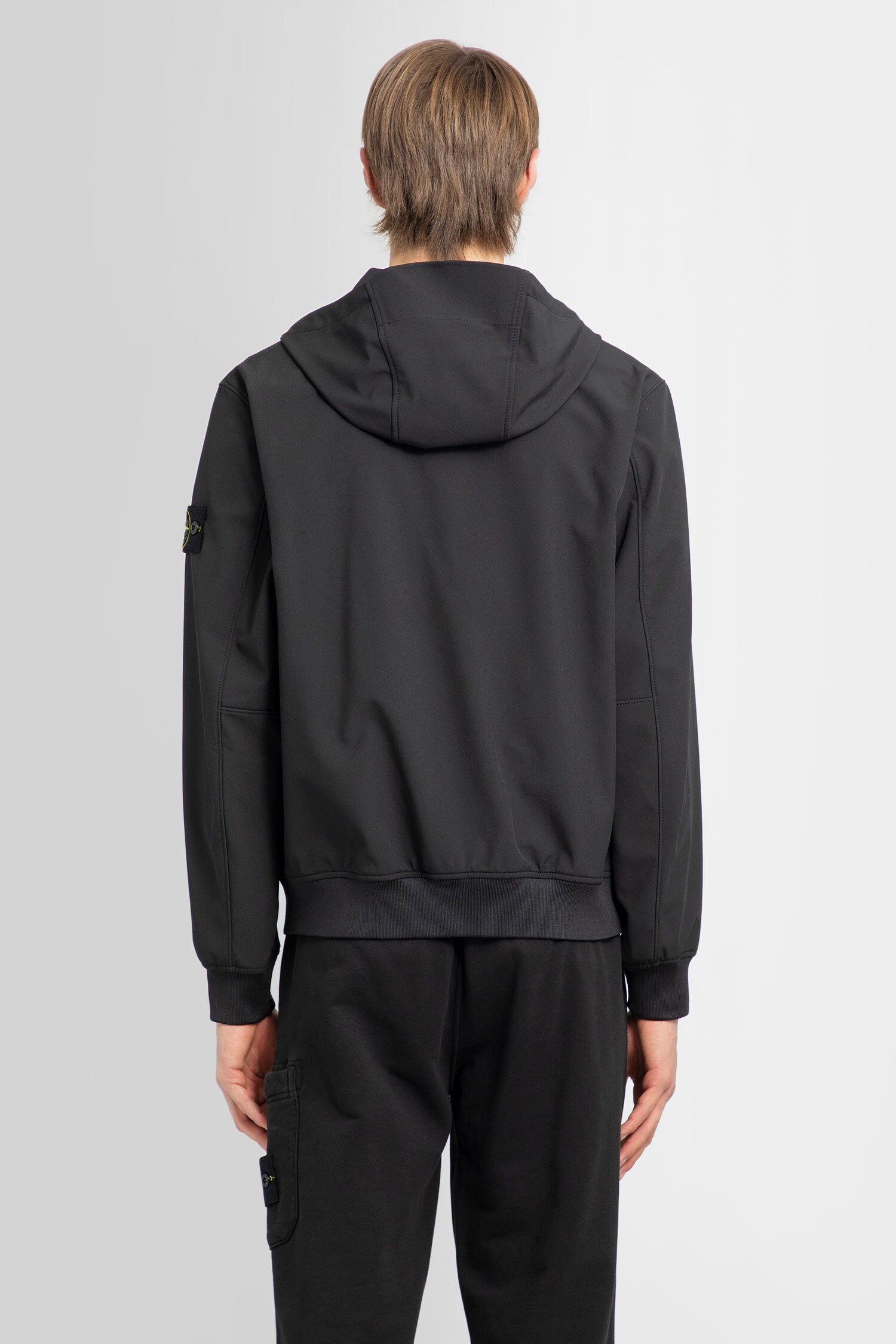 Stone island soft shell hot sale r fixed hood jacket