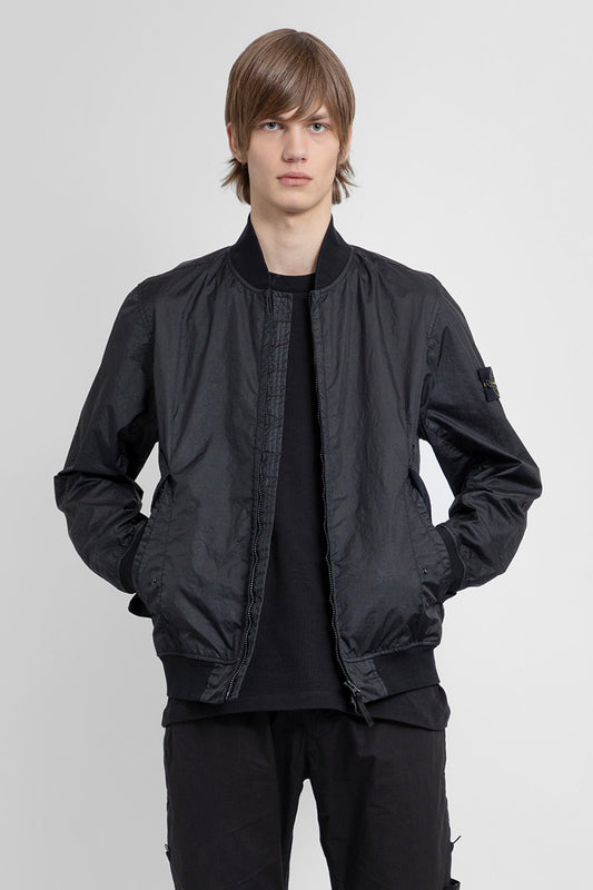 STONE ISLAND MAN BLACK JACKETS