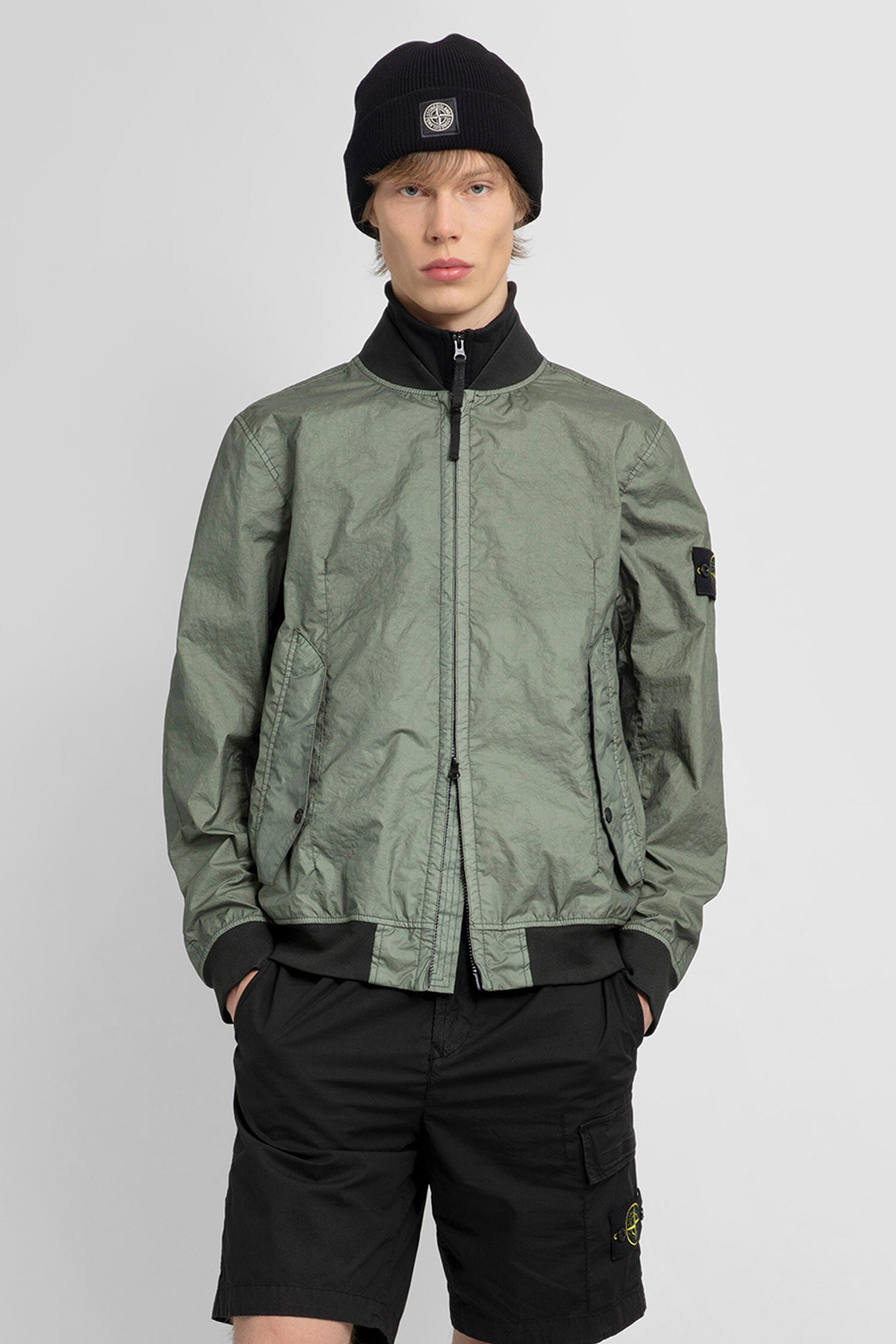 STONE ISLAND MAN GREEN JACKETS