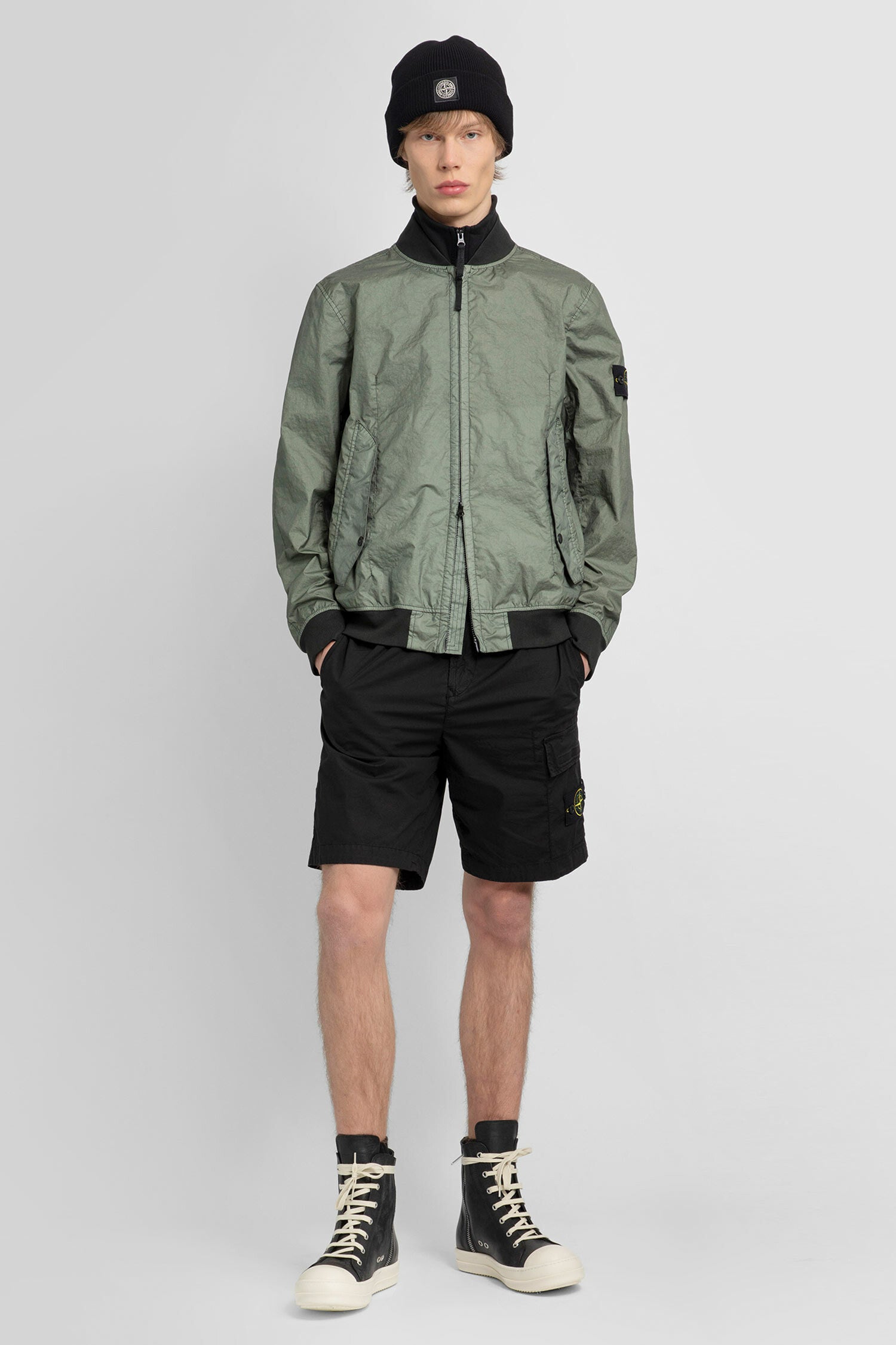 STONE ISLAND MAN GREEN JACKETS