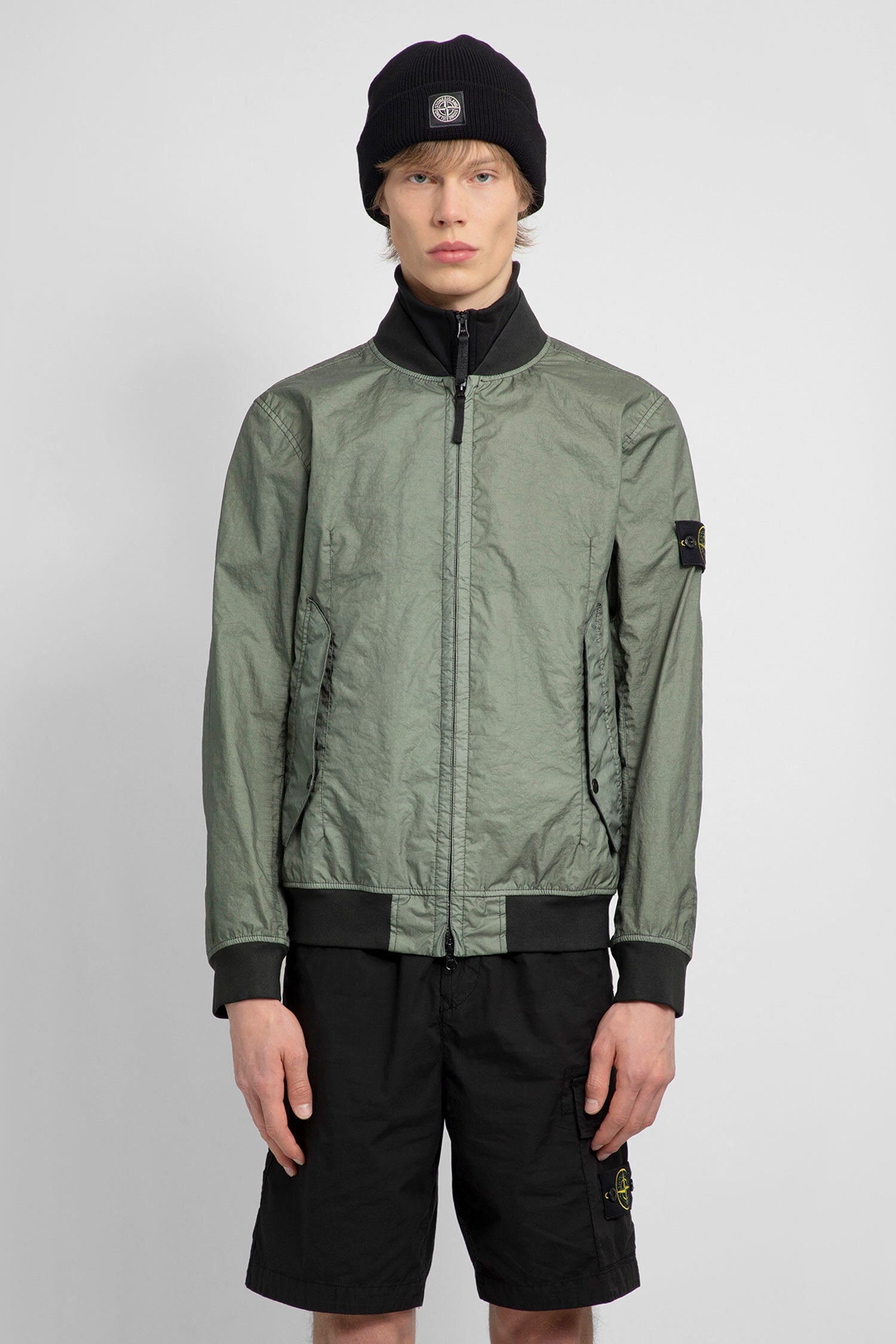 STONE ISLAND MAN GREEN JACKETS