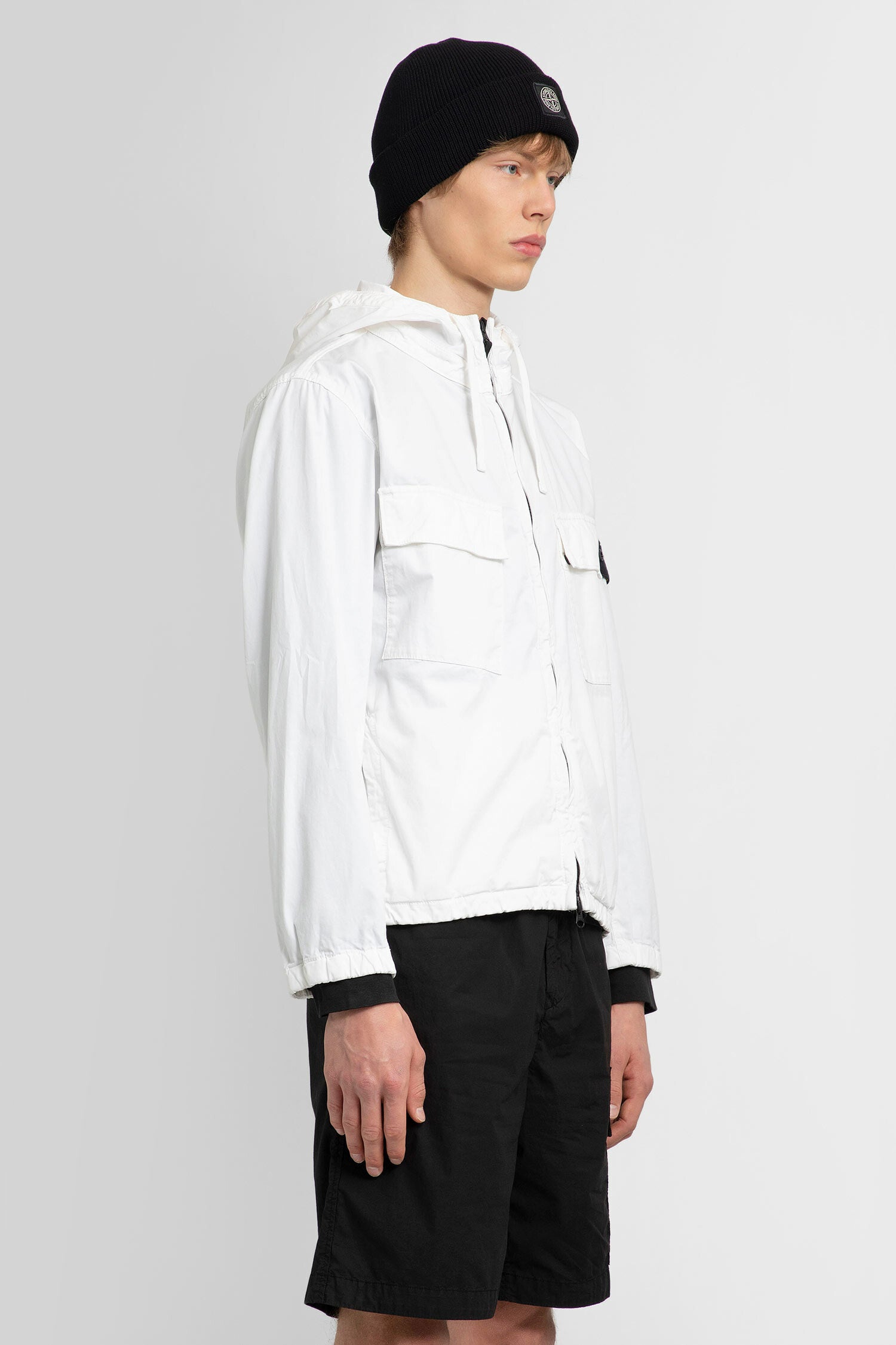 STONE ISLAND MAN WHITE JACKETS