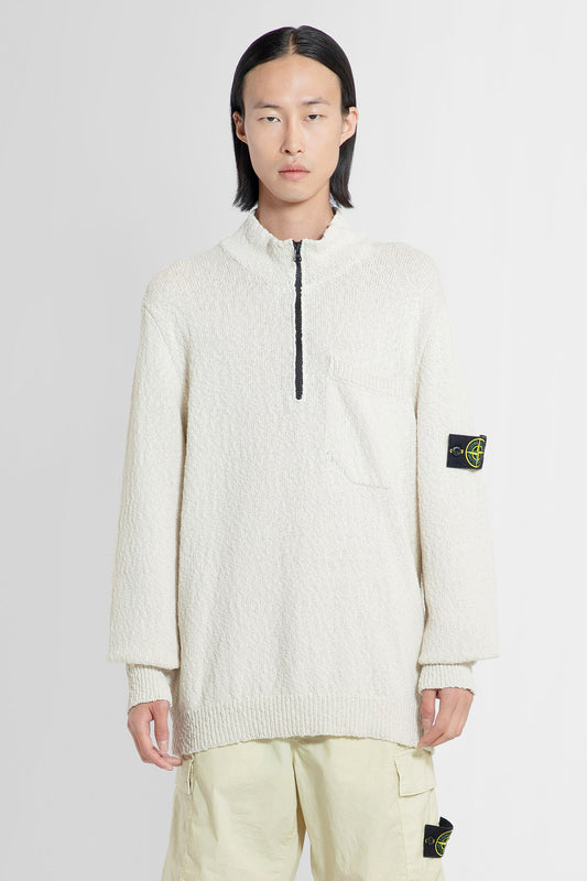 STONE ISLAND MAN OFF-WHITE KNITWEAR