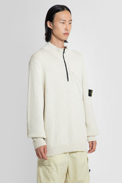 STONE ISLAND MAN OFF-WHITE KNITWEAR