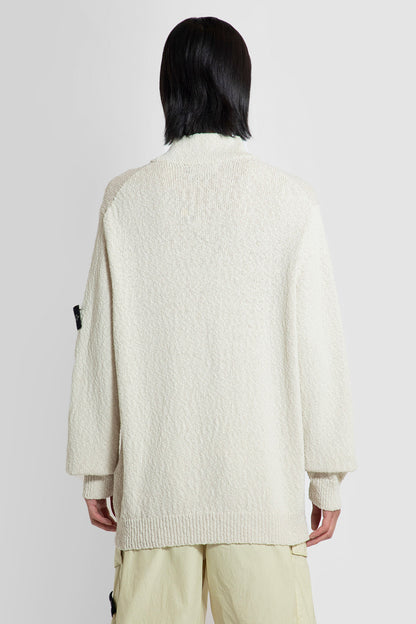 STONE ISLAND MAN OFF-WHITE KNITWEAR