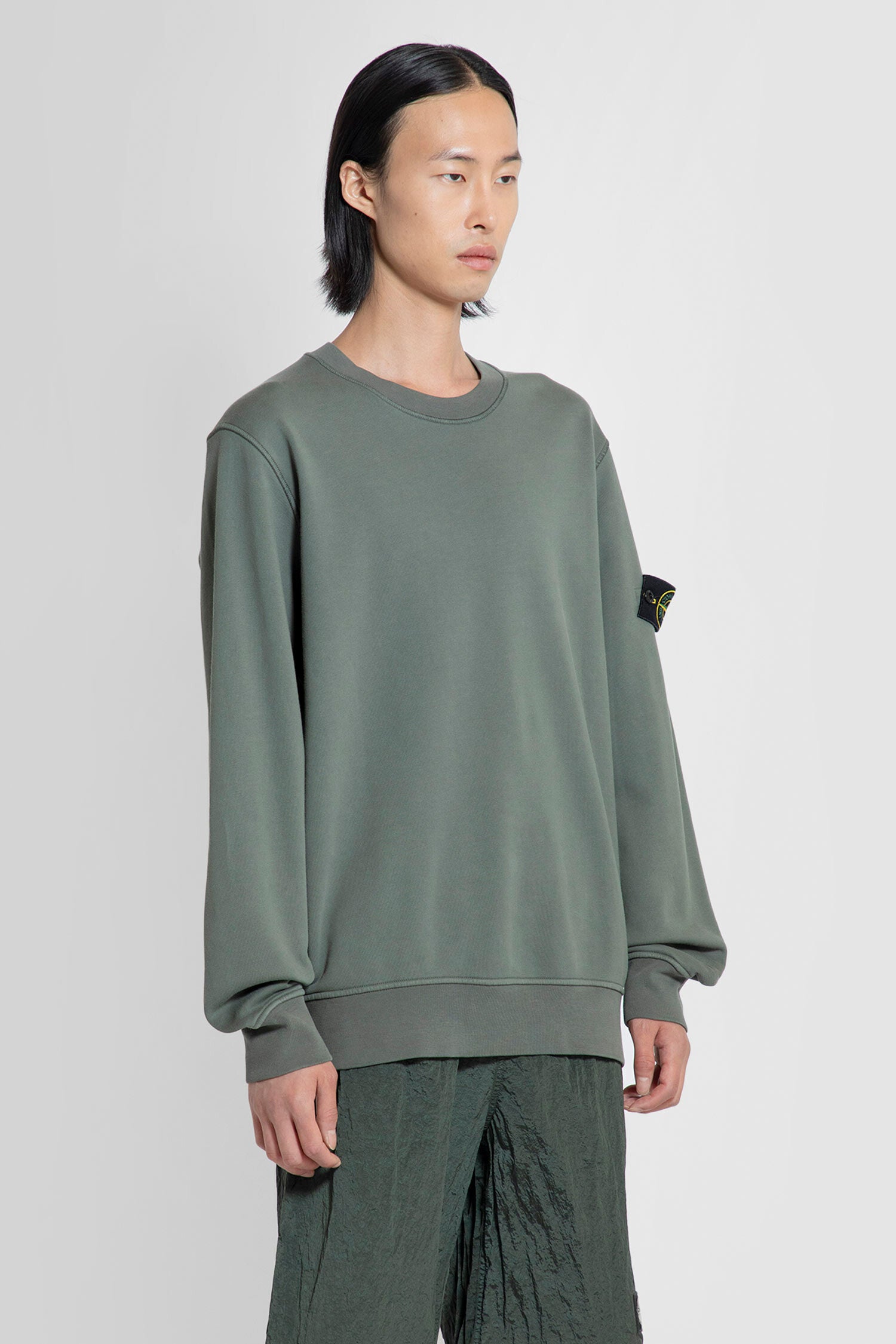 STONE ISLAND MAN GREEN SWEATSHIRTS - STONE ISLAND - SWEATSHIRTS