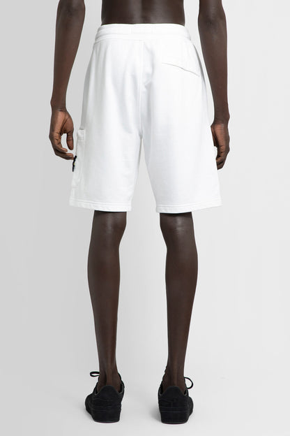 STONE ISLAND MAN WHITE SHORTS & SKIRTS