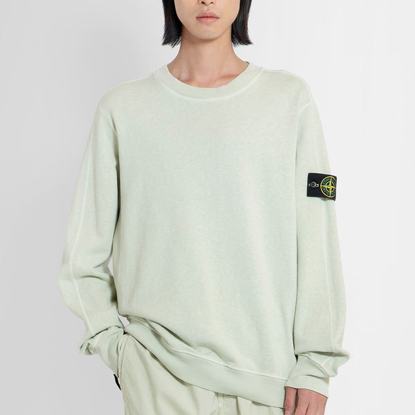 STONE ISLAND MAN GREEN SWEATSHIRTS