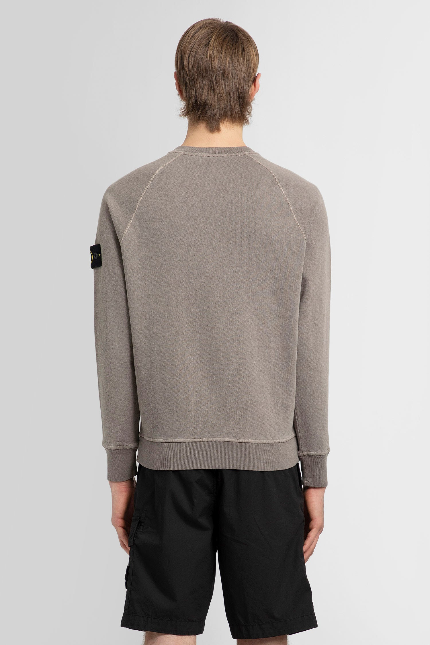 Beige stone island online sweatshirt