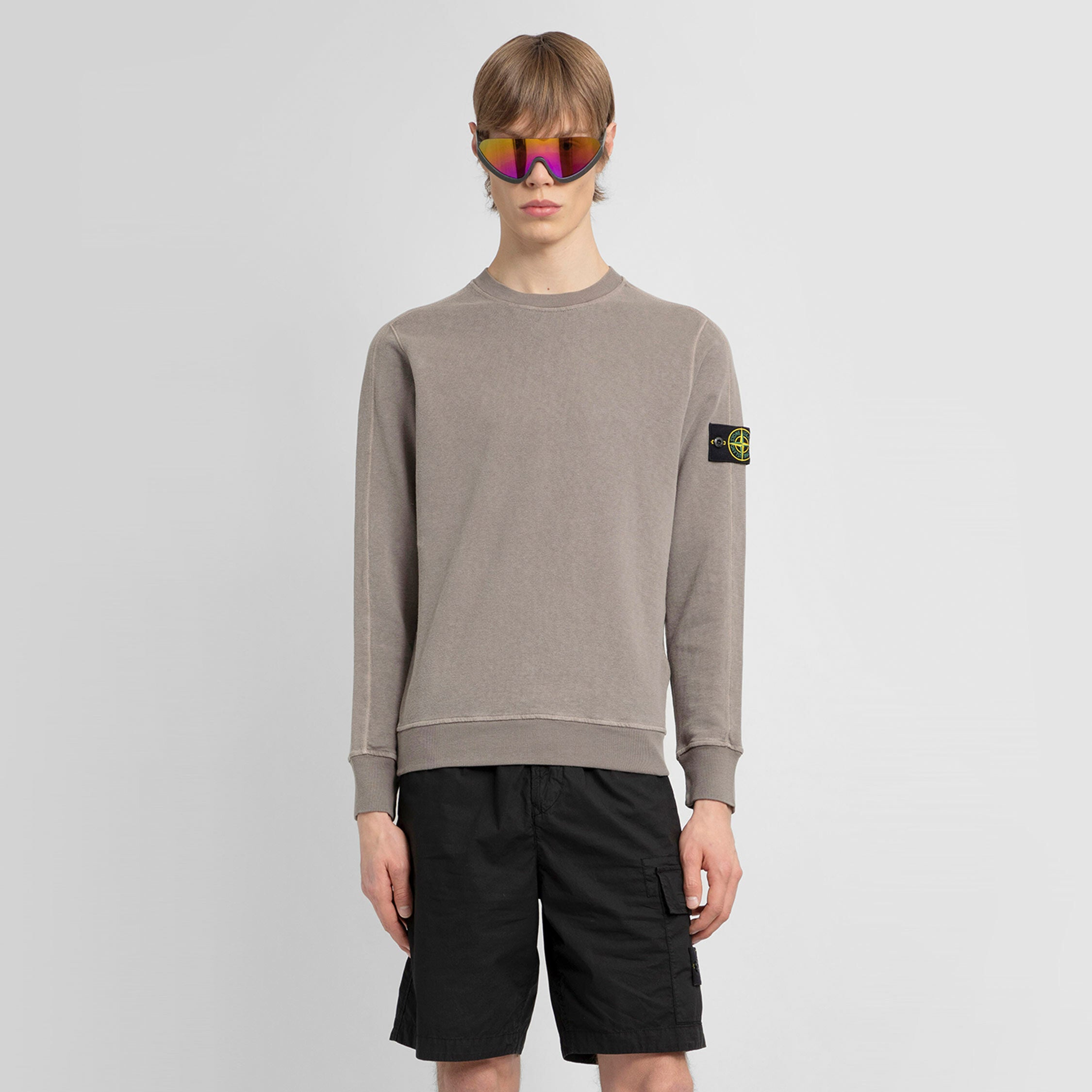 STONE ISLAND MAN BEIGE SWEATSHIRTS