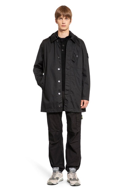 STONE ISLAND MAN BLACK JACKETS