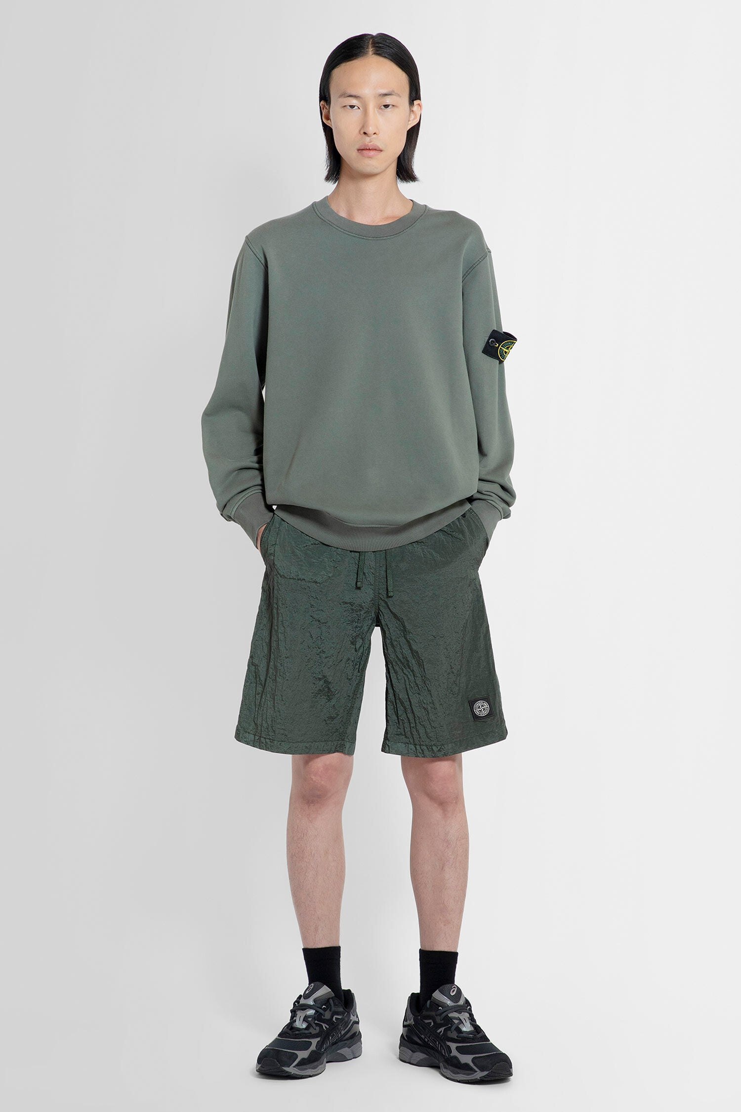 STONE ISLAND MAN GREEN SWIMWEAR