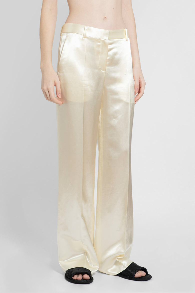 THE ROW WOMAN OFF-WHITE TROUSERS