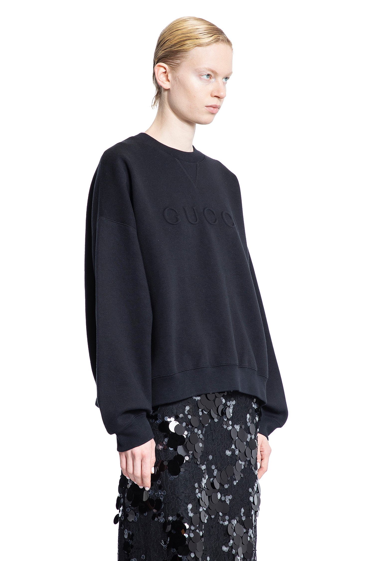 GUCCI WOMAN BLACK SWEATSHIRTS