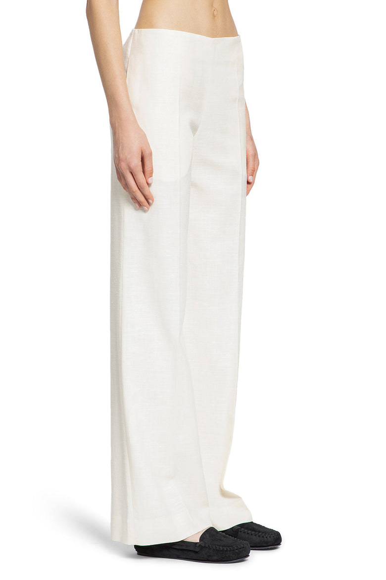 THE ROW WOMAN OFF-WHITE TROUSERS