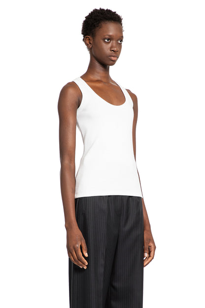 ALEXANDER MCQUEEN WOMAN WHITE T-SHIRTS & TANK TOPS