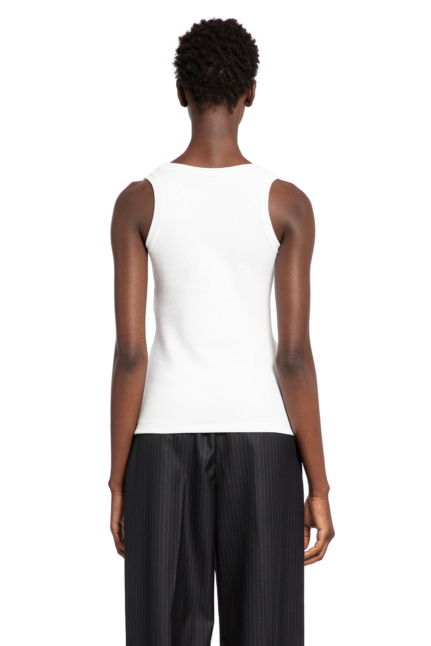 ALEXANDER MCQUEEN WOMAN WHITE T-SHIRTS & TANK TOPS