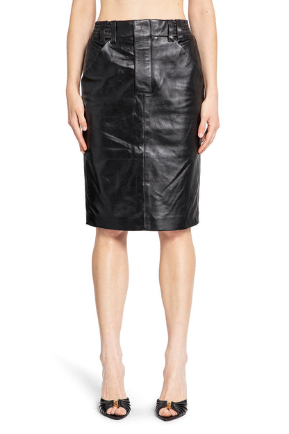 Antonioli SAINT LAURENT WOMAN BLACK SKIRTS